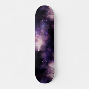 Celestial Space Galaxy Purple Night Sky Skateboard