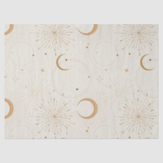 Celestial space light star moon universe fabrics tissue paper