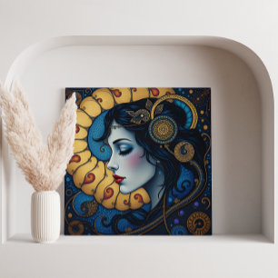 Celestial Spiral Canvas Print