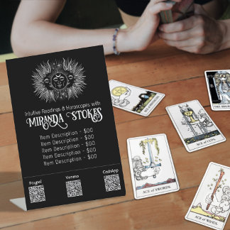 Celestial Spirit Sun Moon Tarot Reader Price List Pedestal Sign