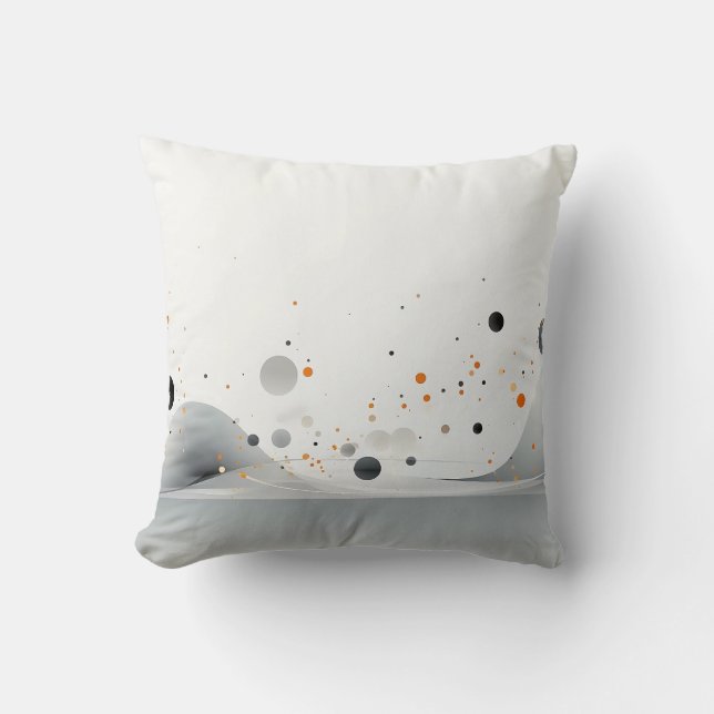 🌑 Celestial Splatter Throw Pillow 🎨 (Front)
