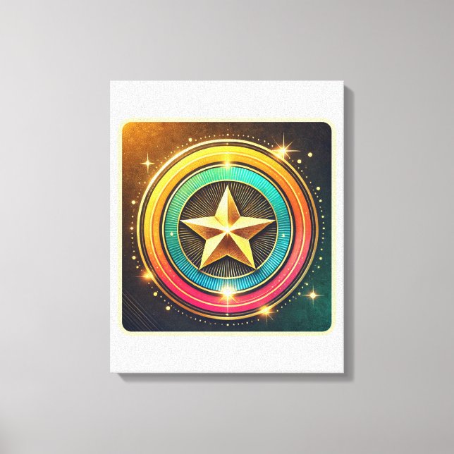 Celestial Star Glow Canvas Print (Front)