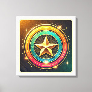 Celestial Star Glow Canvas Print