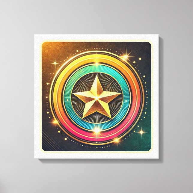 Celestial Star Glow Canvas Print (Front)