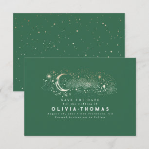 Celestial Starry Night Moon Mystical Save the Date