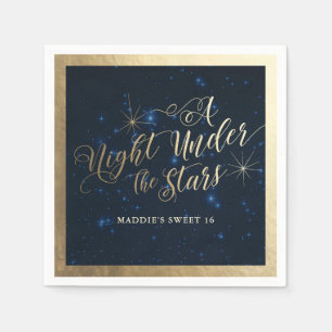 Celestial Starry Night Party Napkin