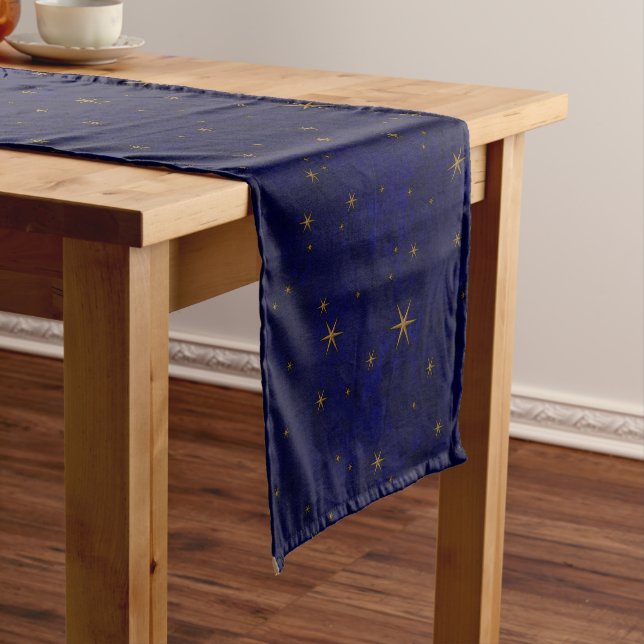 Celestial Starry Night Short Table Runner (In Situ)