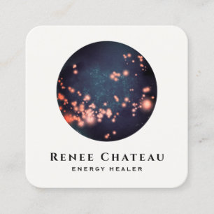 Celestial Stars Energy Healer Cosmos Square Business Card