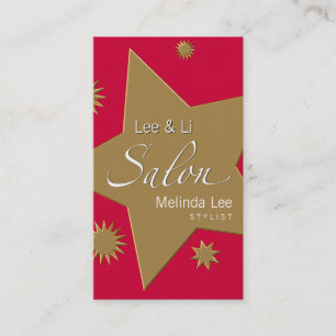 Celestial Stars Glamour Salon Business Card