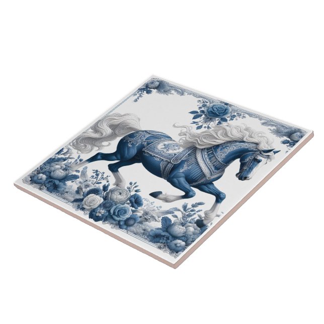 Celestial Steed:  Floral Splendour Tile (Side)