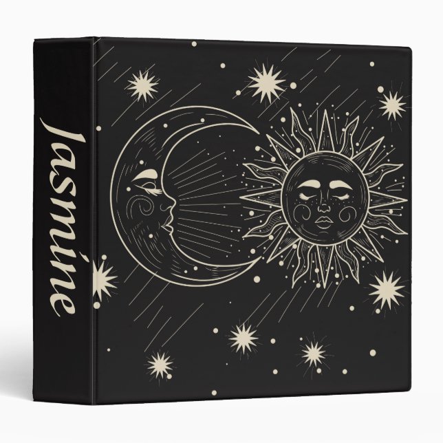 Celestial Sun and Moon Binder (Front/Spine)