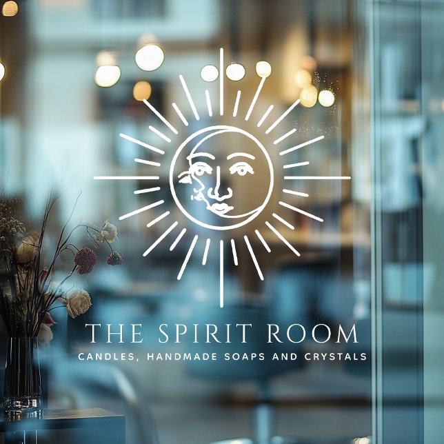 Celestial Sun and Moon Business Window Cling (Creator Uploaded)