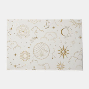 Celestial Sun and Moon Mystical Doormat