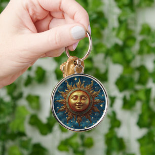Celestial Sun Keychain