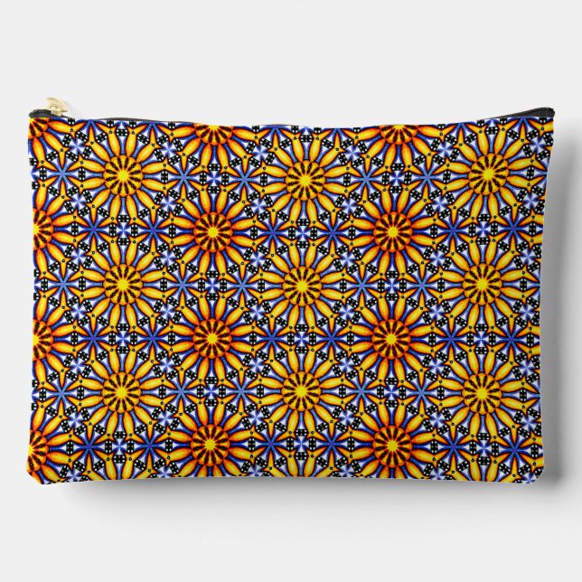 Celestial Sun Mandala  Accessory Pouch (Front)