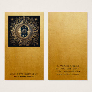 Celestial Sun Moon Gold Earring Jewellery Display