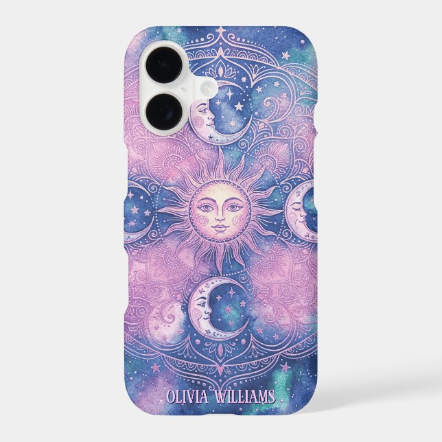Celestial Sun & Moon Mandala Galaxy Nebula (Back)