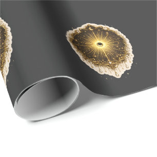 Celestial Sun Moon Symbol Sacred Cosmic Balance Wrapping Paper