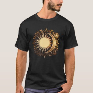 Celestial Sun Moon Yoga Meditation Zen Buddhism Sy T-Shirt