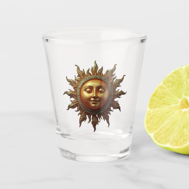 Celestial Sun  Shot Glass (Front)