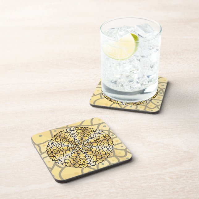 Celestial Sun Square Coaster (Right Side)