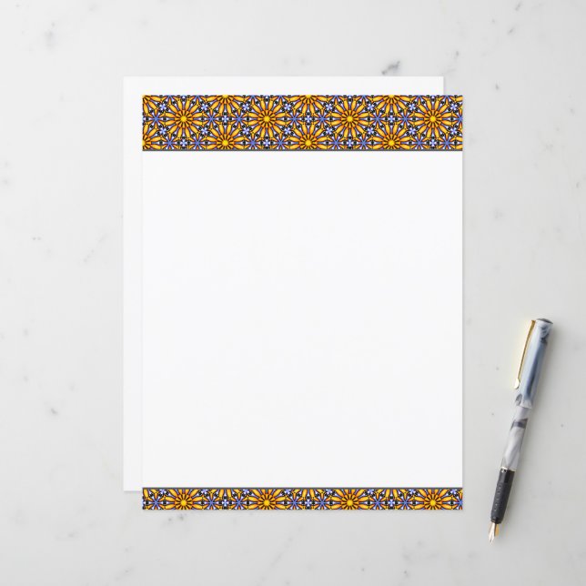 Celestial Sun Stationery (Front/Back In Situ)