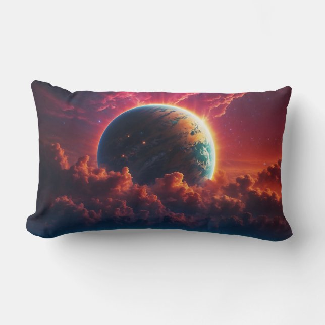 Celestial Sunrise Lumbar Pillow (Front)