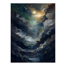 Celestial Surrealism Vertical Poster