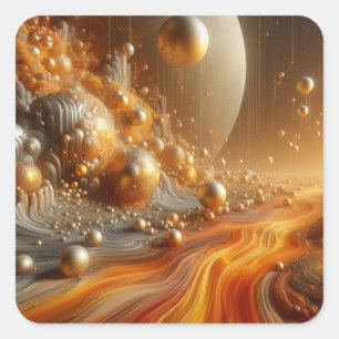 Celestial Symphony Square Sticker