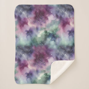 Celestial Tapestry Pattern Sherpa Blanket