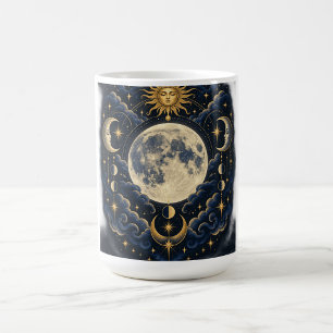 Celestial Tarot Full Moon Coffee Mug