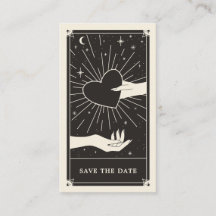 Celestial Tarot Wedding Save the Date Card
