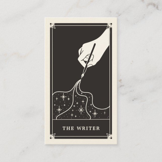 Celestial Tarot Writer Business card (Front)