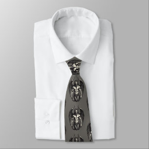 Celestial Tide Crocell Demon Illustration Tie