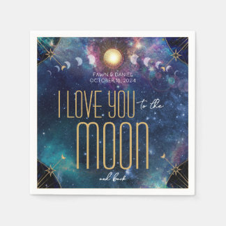 Celestial To the Moon and Back Napkins
