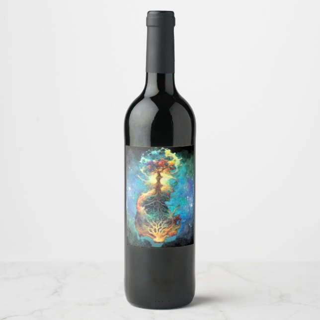 celestial tree of life   wine label (Front)