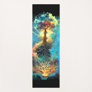 celestial tree of life yoga mat
