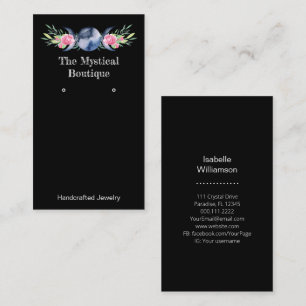 Celestial Triple Moon Earring Jewellery Display Business Card