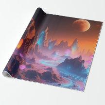 Celestial Twilight Landscape – Alien Planet 