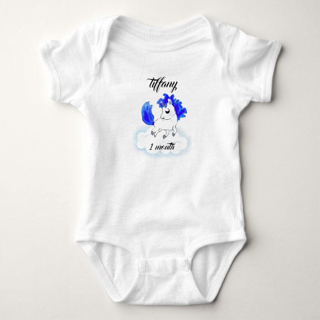 Celestial Unicorn Baby Bodysuit (Front)