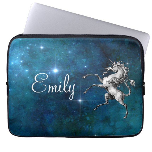 Celestial Unicorn Customizable  Laptop Sleeve (Front)