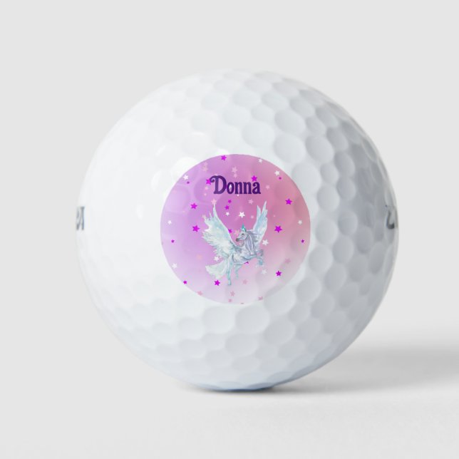 Celestial Unicorn Golf Balls (Front)