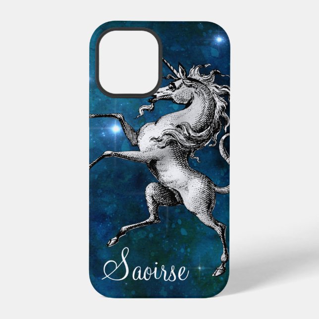 Celestial Unicorn Personalized iPhone Case (Back)