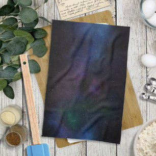 Celestial Veil Nebula Galaxy Starfield Cosmic Kitchen Towel