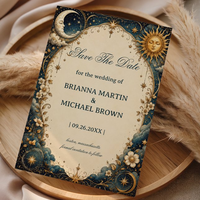 Celestial Vintage Romantic Cosmic Save The Date (Creator Uploaded)