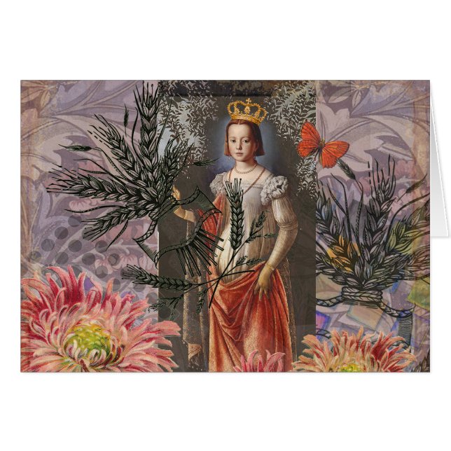 Celestial Virgo Goddess Collage: Vintage Celestial (Front Horizontal)