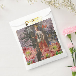 Celestial Virgo Goddess Collage: Vintage Celestial Favour Bag