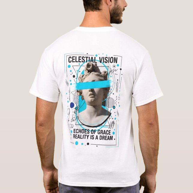 Celestial Vision Sculpture Premium T-Shirt (Back)