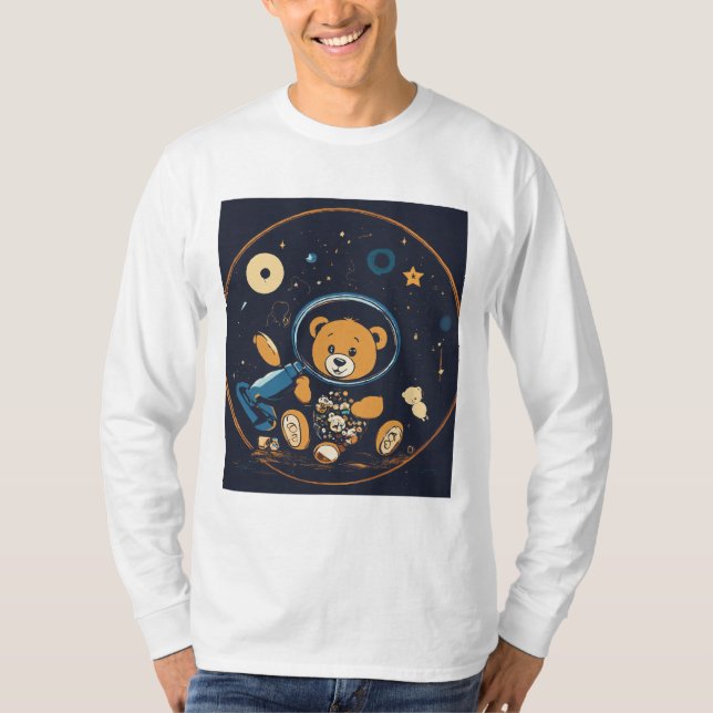 Celestial Voyage: Gravity-Inspired Space Station T T-Shirt (Front)