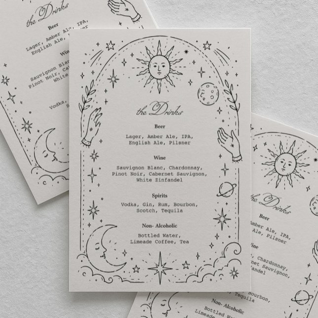 Celestial Wedding Drink Menu (Creator Uploaded)